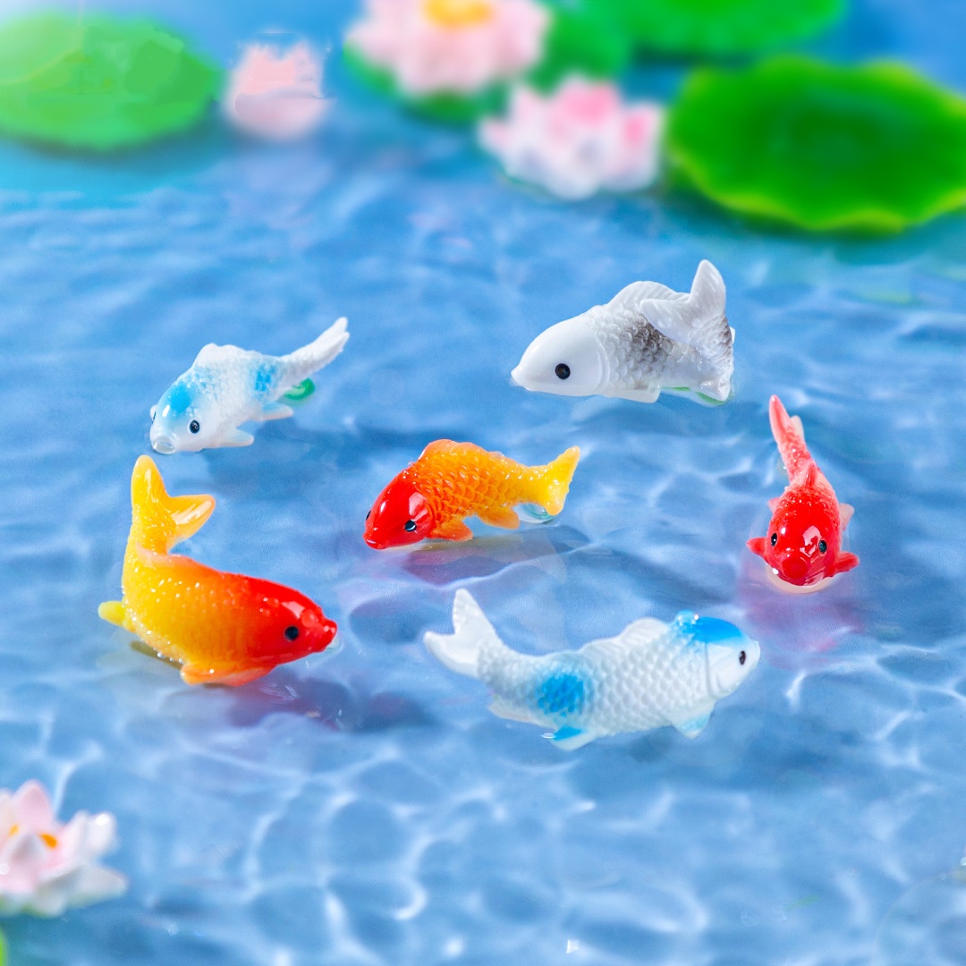 10PCS Mini Koi Fish Resin Gold - огляд і ціна Bonsai Koi Garden