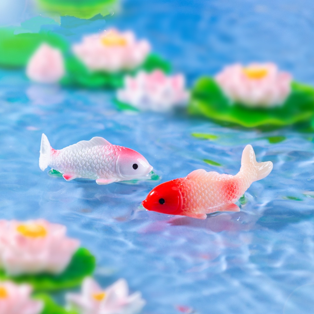 10PCS Mini Koi Fish Resin Gold - огляд і ціна Bonsai Koi Garden