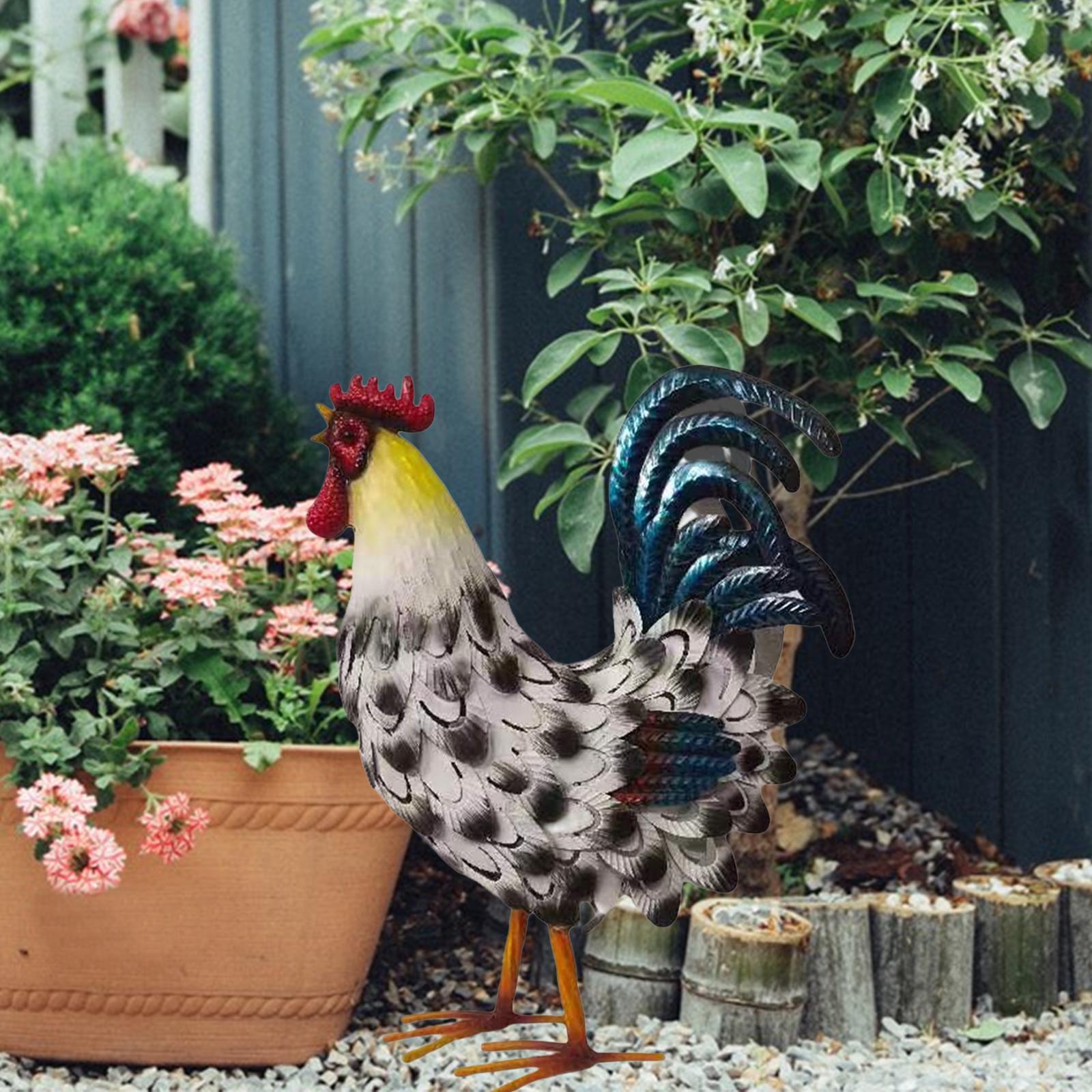 Metal Rooster Decoration Chick - огляд і ціна Bonsai Garden Ideas
